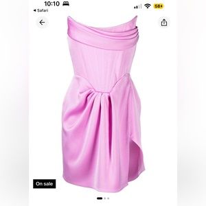 Alex Perry - strapless draped minidress US2 AUS6